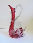 Antique Salviati Venetian Murano Glass Sea Serpent Vase