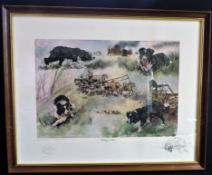 Gillian Harris Limited Edition Signed Hunting Print 'Working Wonders'