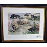 Gillian Harris Limited Edition Signed Hunting Print 'Working Wonders'