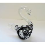 Vintage Murano Glass Swan Sculpture