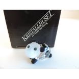 Kristallhuset Crystal Panda Figurine