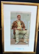 Original Antique VANITY FAIR Spy Print - Lord Hawke 'Yorkshire Cricket'