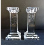 Xavier Crystal Candlesticks Matching Pair