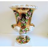 Large Italian Porcelain Campana Urn/Planter/Jardiniere 16 inches Tall