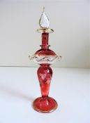 Antique Venetian Glass Perfume Bottle c. 1900