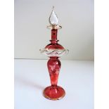 Antique Venetian Glass Perfume Bottle c. 1900