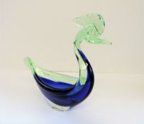 Vintage Murano Sommerso Art Glass Sculpture