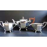 Antique Art Deco Silver Plated Tea Set