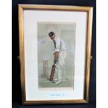 Original Antique VANITY FAIR Spy Lithograph - A.E. Stoddart 'A Big Hitter'