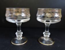 Pair Venetian Glass Sundae/Sorbet Dishes