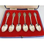 Cased Set George VI 1937 Coronation Silver Plated Spoons