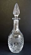 Signed Royal Brierley Crystal Honeysuckle Decanter