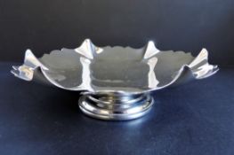 Antique Art Nouveau Silver Plated Pedestal Dish