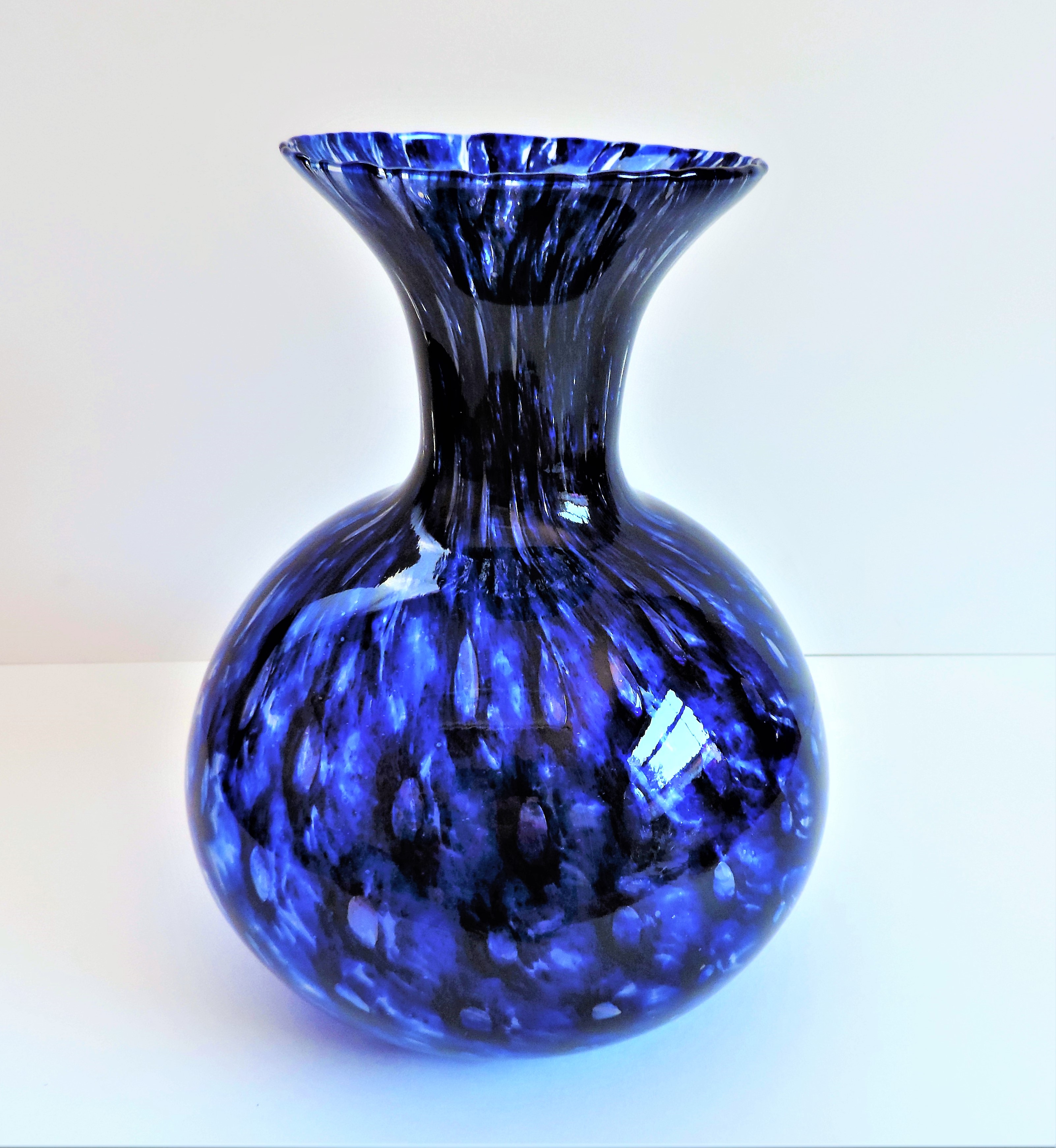 Murano Glass Globe Shaped Vase