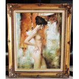 Original Oil Painting 'Nude Beauty' Signed by Artist