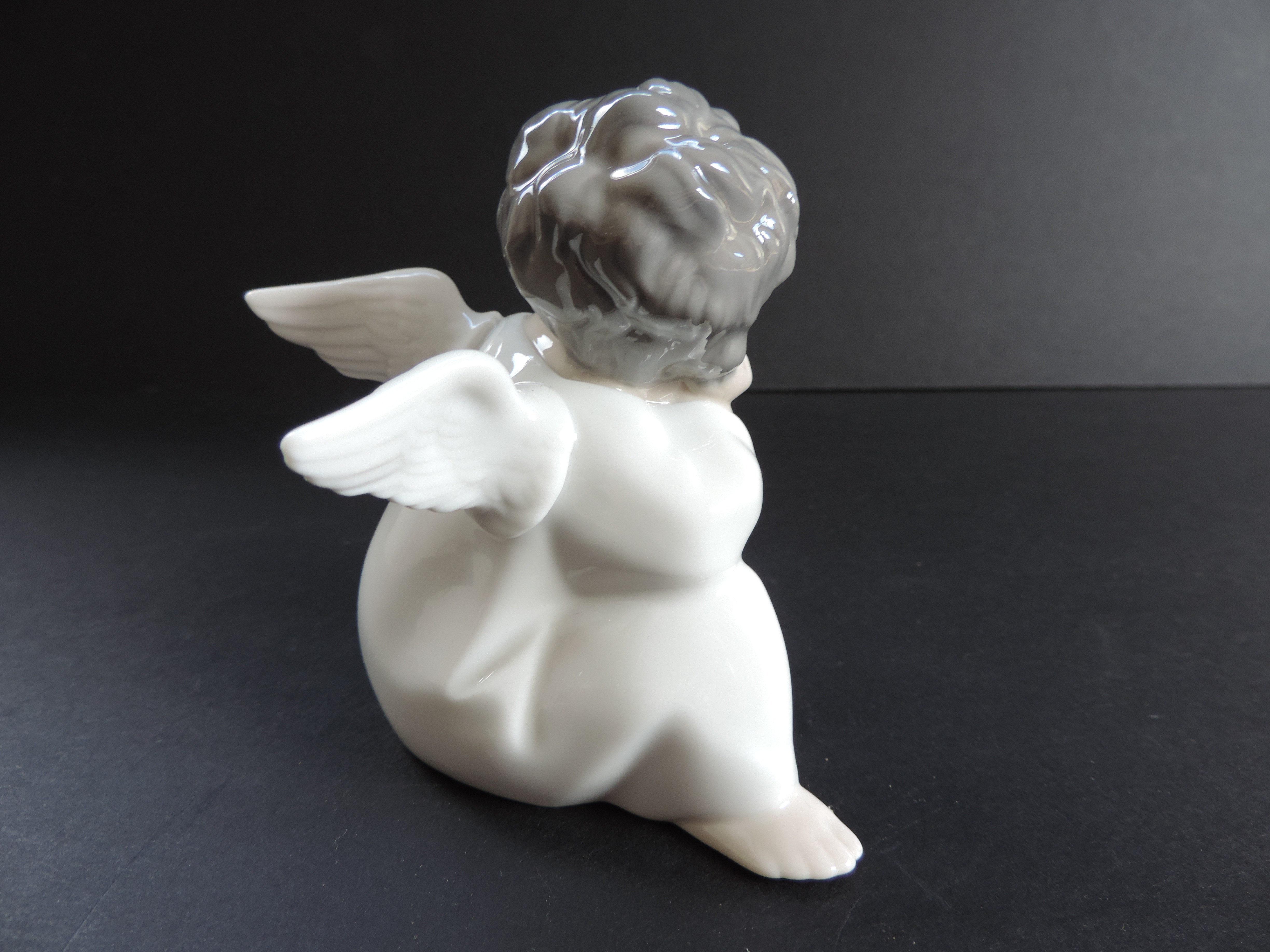 Lladro Angel Thinking Figurine - Image 7 of 7