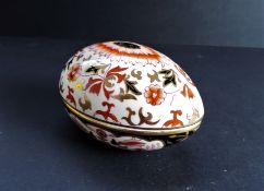 Porcelain Egg Shaped Trinket Dish