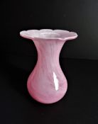 Caithness Crystal Pink Vase