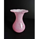 Caithness Crystal Pink Vase