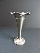 Antique Art Nouveau Silver Plated Bud Posy Vase