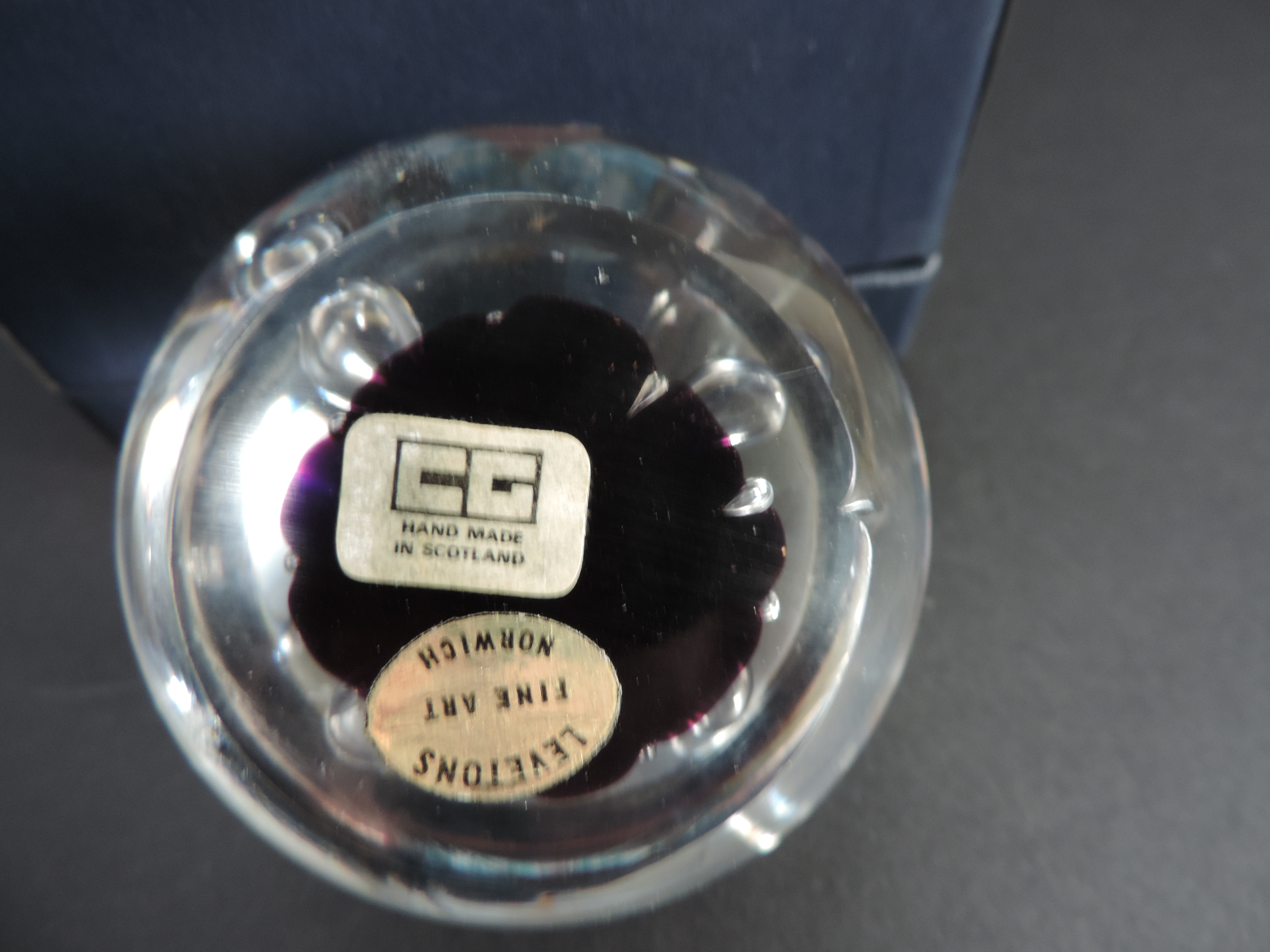 Caithness Crystal Moonflower Paperweight Boxed with Certificate - Image 3 of 4