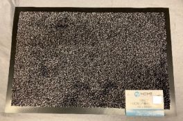 10 x my home grey microfibre doormats, 40cm x 60cm