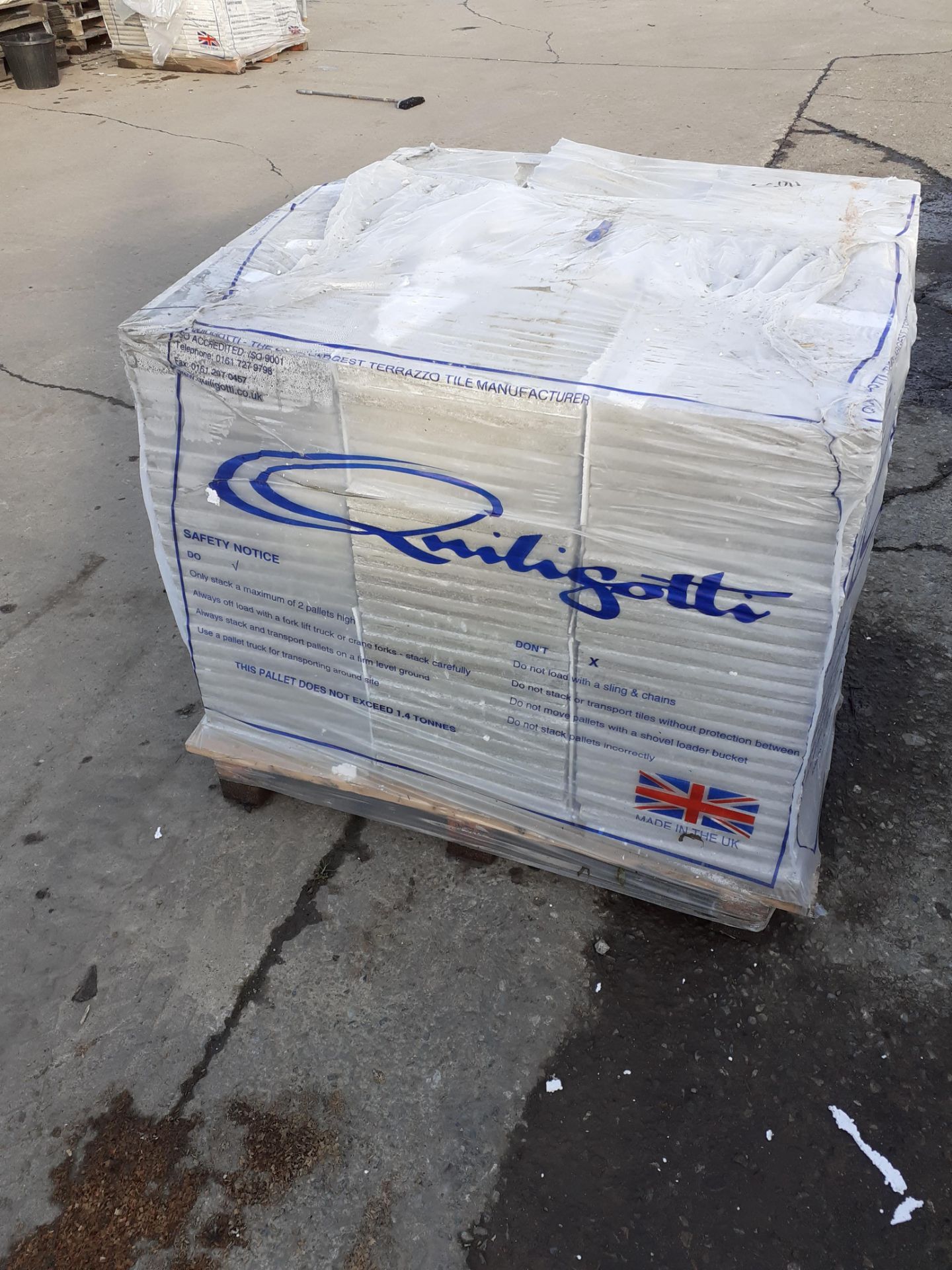 1 x pallet of brand new (t16327) terrazzo tiles ( 22 square yards coverage) - Image 2 of 2