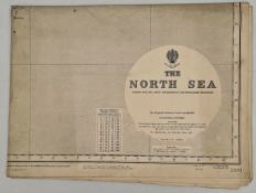 WWII Military British Naval The North Sea Map