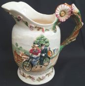 Antique Crown Devon Fielding Musical Water Jug Daisy Bell