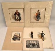 Antique 7 x Assorted Charles Dickens Prints