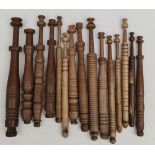 Antique Vintage 15 Wooden Lace Making Bobbins