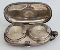 Antique Sterling Silver Double Sovereign Case Birmingham 1907 W H Hasler