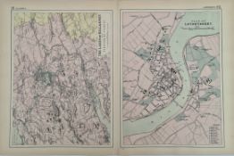 Antique Map of Londonderry & Lakes of Killarney 1899 G. W Bacon & Co.