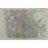 Antique Map Plan of Liverpool North 1899 G. W Bacon & Co.