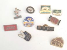 Vintage 10 x Assorted Badges Includes Butlins Fiat & Spurs