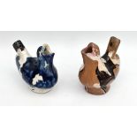 Antique 2 x Pottery Bird Whistles