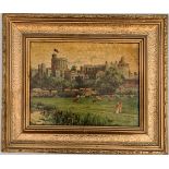 Art Hand Tinted print Windsor Castle Framed