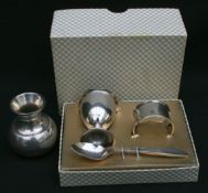 Vintage Christening Set EPNS Boxed