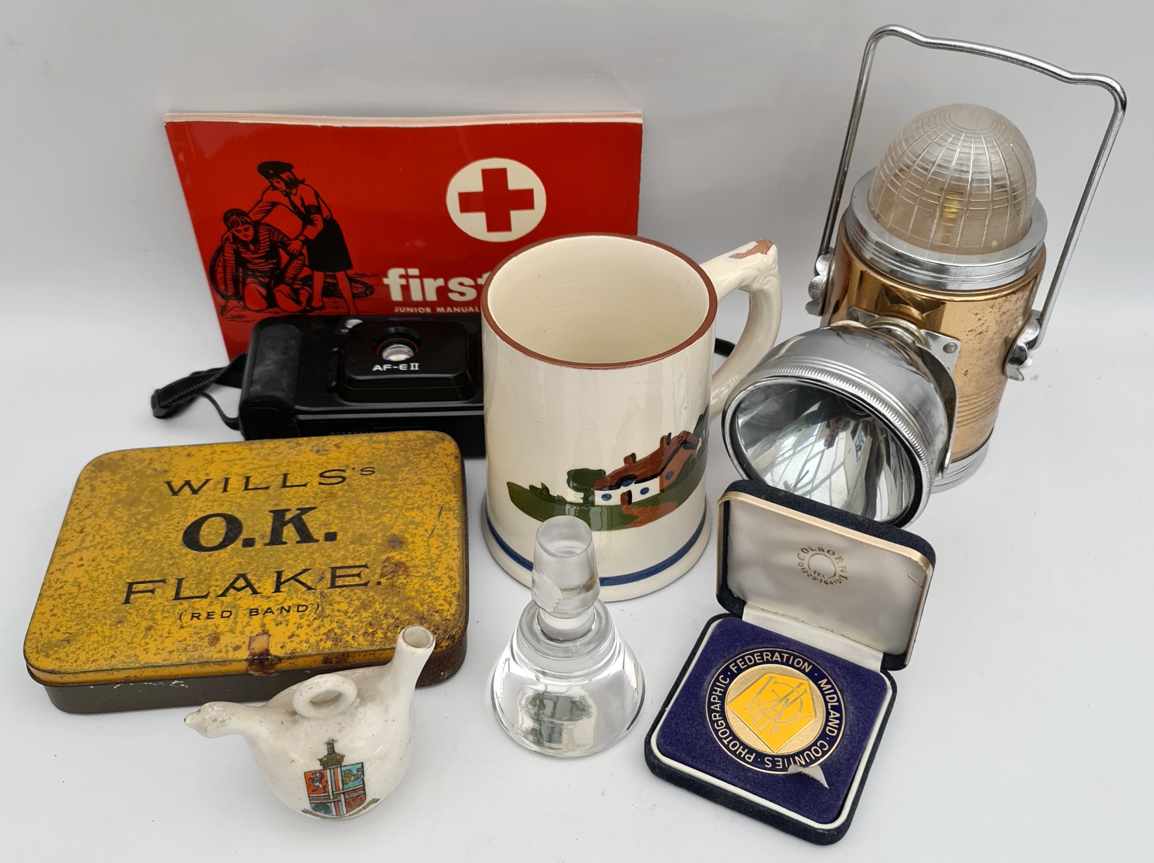 Vintage Parcel Includes Tins Medal Etc.