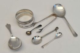 Antique Parcel of 8 Sterling Silver Spoons etc