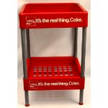 Vintage 1970's Coca Cola Advertising Stand For Bottles & Cans