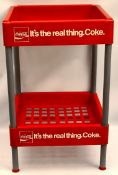 Vintage 1970's Coca Cola Advertising Stand For Bottles & Cans