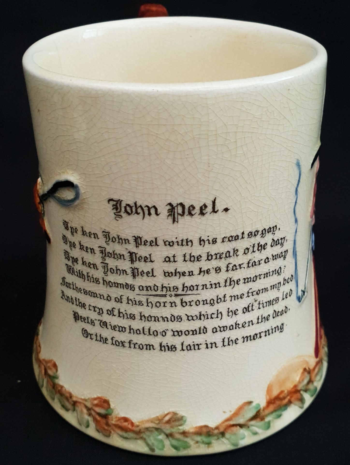 Antique Crown Devon Fielding Musical Tankard John Peel A/F - Image 2 of 4