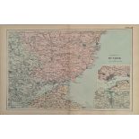 Antique Map The Environs of Dundee 1899 G. W Bacon & Co.