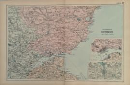 Antique Map The Environs of Dundee 1899 G. W Bacon & Co.