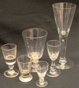 Antiques assortment of Six Drinking Glasses