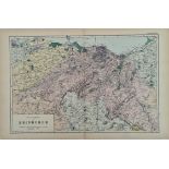 Antique Map The Environs of Edinburgh 1899 G. W Bacon & Co.