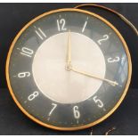 Vintage Wall Mounted Electric Metamec Clock c1950's