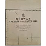 WWII Military British Naval Norway The Naze to the North Cape Map