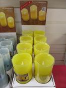 8Pcs Colour As Pictured Led Candle With 2 X Led Settings , Flicker Function Made